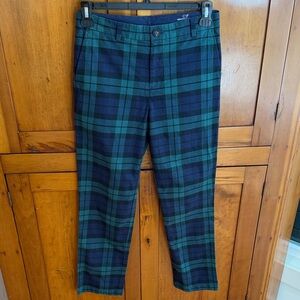 Vineyard Vines Big Boys Green, Blue & Black Plaid Chinos